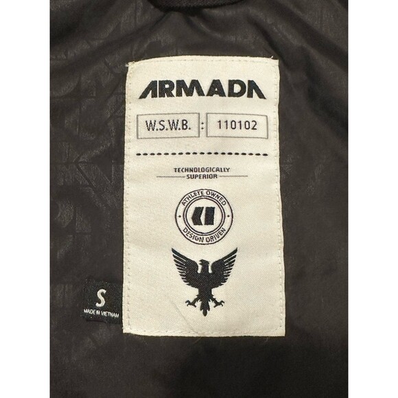 Armada Men’s Black Insulated Utility Ski Vest Size Small Hooded 110102 - Picture 2 of 9